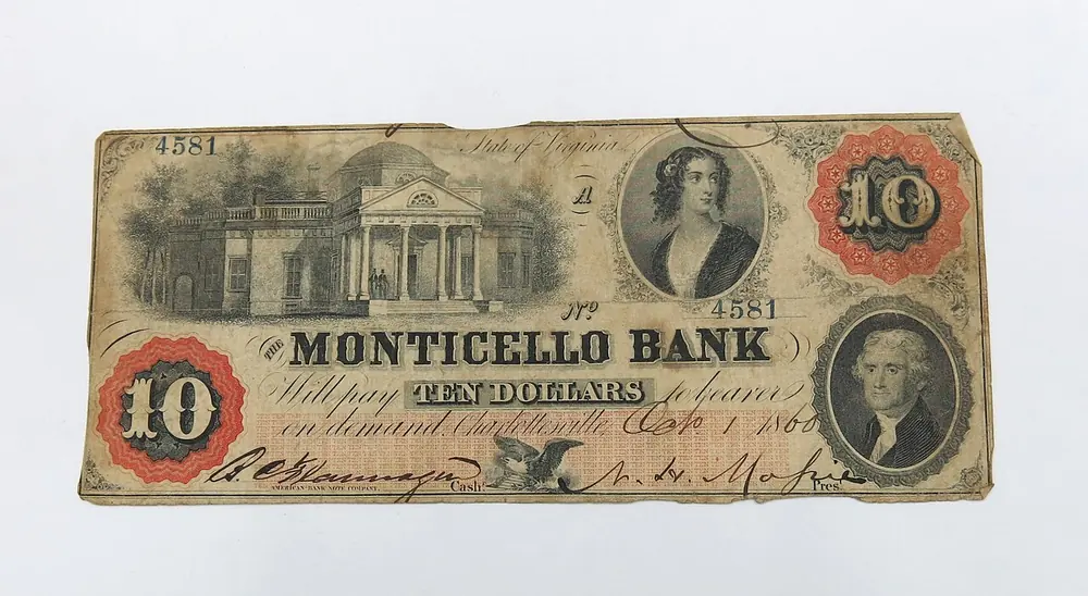 billete de cerca